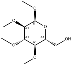 Methyl 2-O,3-O,4-O-trimethyl-α-D-glucopyranoside Structure