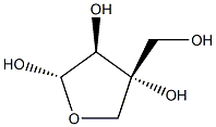 L-アピオ-α-D-フラノース 化学構造式