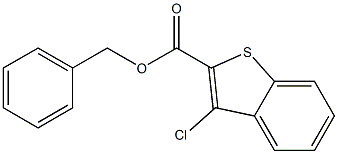 benzyl 3-chloro-1-benzothiophene-2-carboxylate 结构式