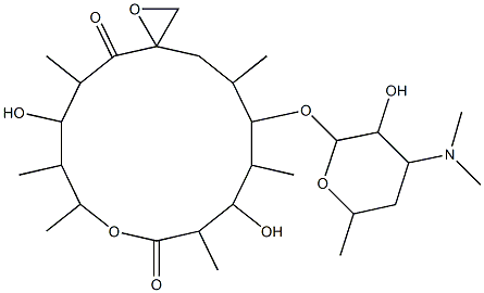 deoleandrosyl-oleandomycin 结构式