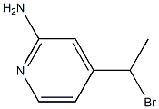 2-Pyridinamine,4-(1-bromoethyl)-(9CI) 化学構造式