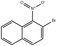 2-bromo-1-nitronaphthalene Struktur