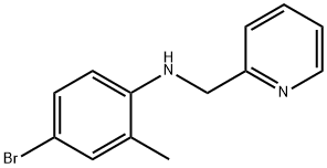 4-bromo-2-methyl-N-(pyridin-2-ylmethyl)aniline Structure