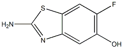 5-Benzothiazolol,2-amino-6-fluoro-(9CI) 结构式