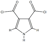 1H-Pyrrole-3,4-dicarbonyldichloride(9CI) 化学構造式