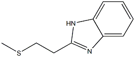 1H-Benzimidazole,2-[2-(methylthio)ethyl]-(9CI) 化学構造式