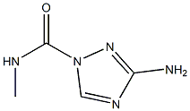 1H-1,2,4-Triazole-1-carboxamide,3-amino-N-methyl-(9CI) Struktur