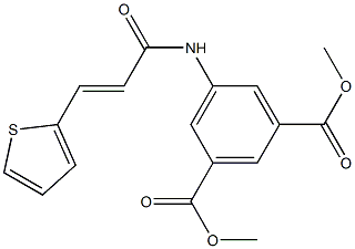 dimethyl 5-{[3-(2-thienyl)acryloyl]amino}isophthalate|