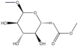 Methyl 6-O-acetyl-α-D-glucopyranoside 结构式