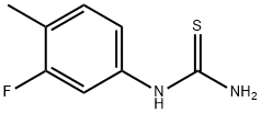 (3-fluoro-4-methylphenyl)thiourea 结构式