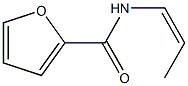 2-Furancarboxamide,N-(1Z)-1-propenyl-(9CI) 化学構造式