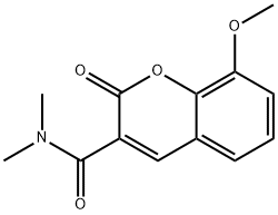 8-methoxy-N,N-dimethyl-2-oxo-2H-chromene-3-carboxamide Struktur