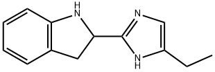 1H-Indole,2-(4-ethyl-1H-imidazol-2-yl)-2,3-dihydro-(9CI) 化学構造式