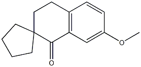 3',4'-dihydro-7'-methoxyspiro[cyclopentane-1,2'(1'H)-naphthalene]-1'-one Structure