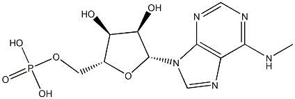 5'-Adenylic acid, N-methyl- Struktur