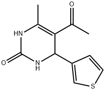 2(1H)-Pyrimidinone,5-acetyl-3,4-dihydro-6-methyl-4-(3-thienyl)-(9CI) Struktur