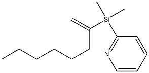 Pyridine,2-[dimethyl(1-methyleneheptyl)silyl]-(9CI)|