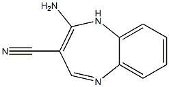 4-amino-1H-1,5-benzodiazepine-3-carbonitrile hydrochloride Struktur