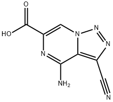 [1,2,3]Triazolo[1,5-a]pyrazine-6-carboxylicacid,4-amino-3-cyano-(9CI) Structure