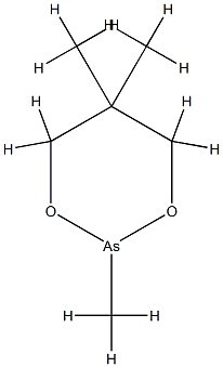 2,5,5-Trimethyl-1,3,2-dioxarsenane 结构式