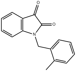 1-[(2-methylphenyl)methyl]-2,3-dihydro-1H-indole-2,3-dione Struktur