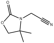 3-Oxazolidineacetonitrile,4,4-dimethyl-2-oxo-(9CI) Struktur