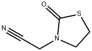 3-Thiazolidineacetonitrile,2-oxo-(9CI) Struktur