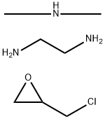 乙二胺与环氧氯丙烷和二甲胺的聚合物, 42751-79-1, 结构式
