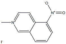 Isoquinolinium, 2-methyl-5-nitro-, iodide (1:1) Struktur