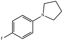 Pyrrolidine, 1-(4-fluorophenyl)- Structure