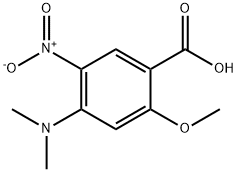 5-Nitro-4-dimethylamino-2-methoxybenzonium acid 化学構造式