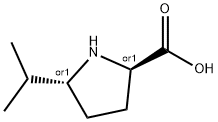 D-Proline, 5-(1-methylethyl)-, (5R)-rel- (9CI),428820-25-1,结构式