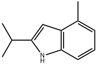 1H-Indole,4-methyl-2-(1-methylethyl)-(9CI) 结构式