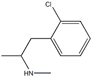 2-クロロ-N,α-ジメチルベンゼンエタンアミン 化学構造式