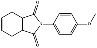 2-(4-methoxyphenyl)-3a,4,7,7a-tetrahydro-1H-isoindole-1,3(2H)-dione 化学構造式