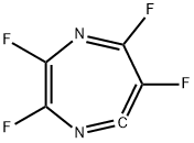 1,4-Diazacyclohepta-2,4,5,7-tetraene,2,3,6,7-tetrafluoro-(9CI) 化学構造式