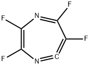 1,4-Diazacyclohepta-2,4,5,7-tetraene,2,3,6,7-tetrafluoro-(9CI) Structure