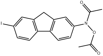 N-acetoxy-N-2-acetylamino-7-iodofluorene Structure