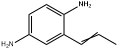 1,4-Benzenediamine,2-(1-propenyl)-(9CI) 化学構造式