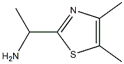 1-(4,5-ジメチル-1,3-チアゾール-2-イル)エタンアミン 化学構造式