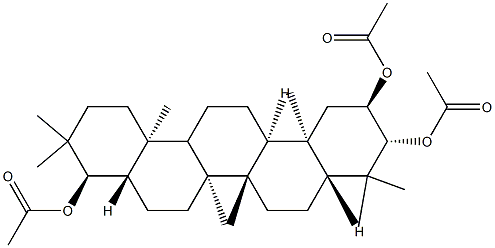 (8α,9β,13α,14β,17α,18β)-21,21-Dimethyl-29,30-dinorgammacerane-2α,3β,22α-triol triacetate|