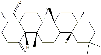 1-Oxo-D:A-friedooleanan-24-al Struktur
