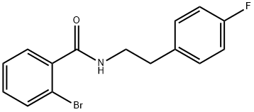 2-bromo-N-[2-(4-fluorophenyl)ethyl]benzamide Struktur