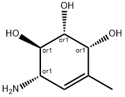 4-Cyclohexene-1,2,3-triol, 6-amino-4-methyl-, (1R,2R,3R,6S)-rel- (9CI),432547-05-2,结构式