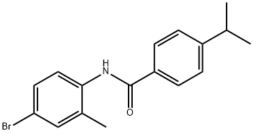 N-(4-bromo-2-methylphenyl)-4-(propan-2-yl)benzamide Structure