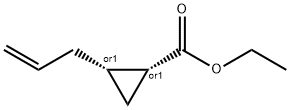 Cyclopropanecarboxylic acid, 2-(2-propenyl)-, ethyl ester, (1R,2S)-rel- (9CI) Structure