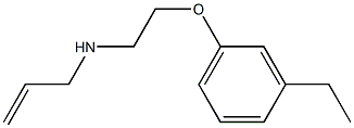 2-Propen-1-amine,N-[2-(3-ethylphenoxy)ethyl]-(9CI) Structure