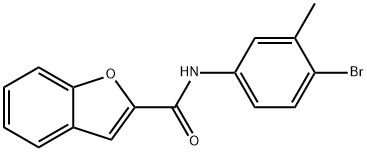 N-(4-bromo-3-methylphenyl)-1-benzofuran-2-carboxamide Structure