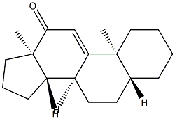 5α-Androst-9(11)-en-12-one,4354-37-4,结构式