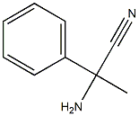 2-amino-2-phenylpropanenitrile, 4355-46-8, 结构式
